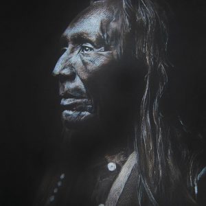 Apache-Indian-I-colored-pencil-drawing-by-Sujith-Puthran