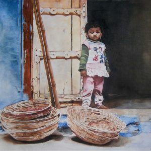 Lonely-day-watercolor-painting-by-Sujith-Puthran