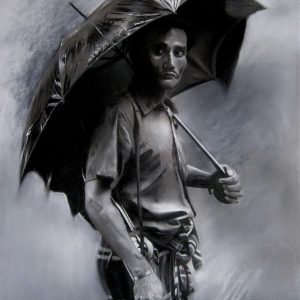 Rainy-day-charcoal-drawing-by-Sujith-Puthran