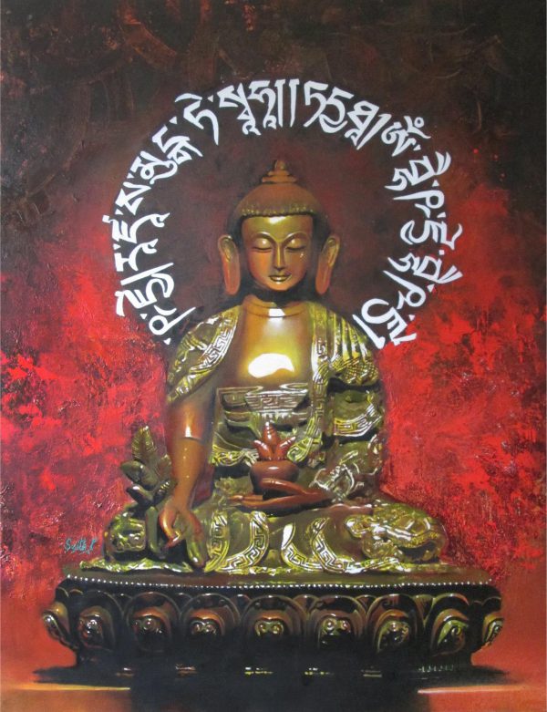 Buddha-oil-painting-by-Sujith-Puthran
