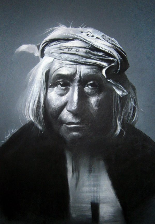 indian-apache-III-charcoal-drawing-by-Sujith-Puthran