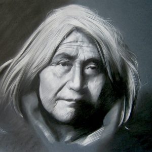 indian-apache-V-charcoal-drawing-by-Sujith-Puthran