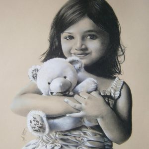 my-best-friend-charcoal-drawing-by-Sujith-Puthran