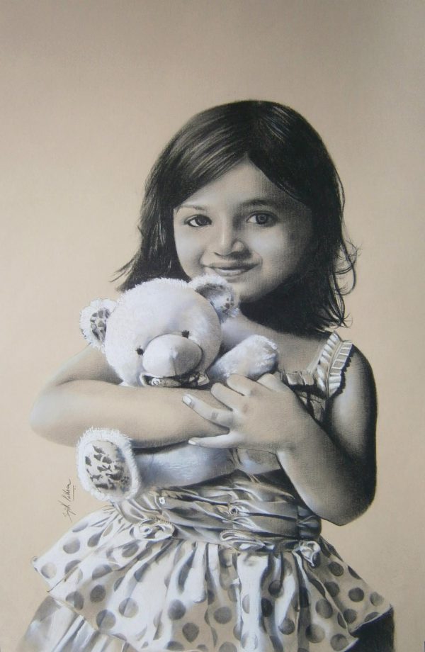 my-best-friend-charcoal-drawing-by-Sujith-Puthran